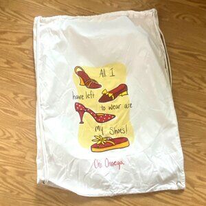 Chi Omega laundry drawstring large big bag carryall for camp college dorm clothe